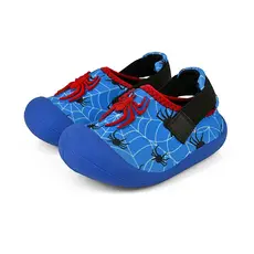 Sapatinho Bebê Menino Babuche Infantil Conforto Verão Azul/Aranha BB&Kids