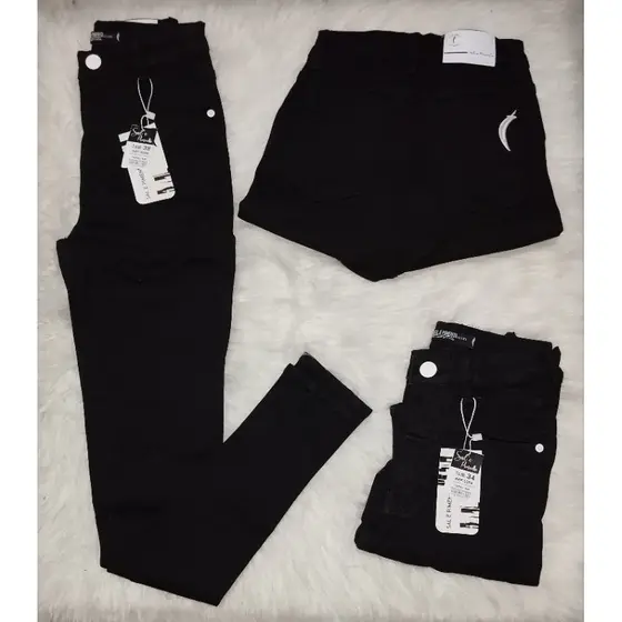 calça jeans sal e pimenta Cintura alta, 23 GRAUS