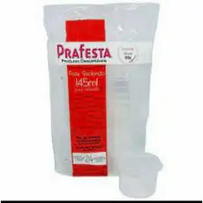 Pote com tampa 145ml com 24 unid. Prafesta