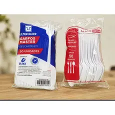 Garfo e Colher Descartáveis para Refeição – Kit 50, 100, 200 ou 500 Unidades | Talheres Resistentes