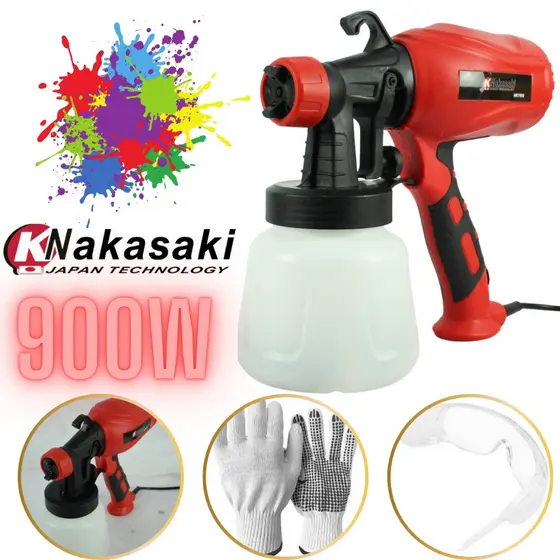 pistola de pintura elétrica pulverizador profissional + Brindes