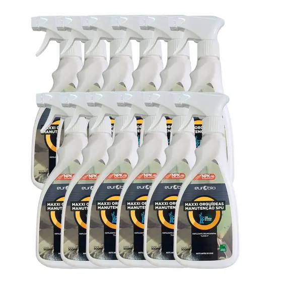 Fertilizante Foliar Maxxi Orquídeas Manutenção SPU 500ml Caixa com 12