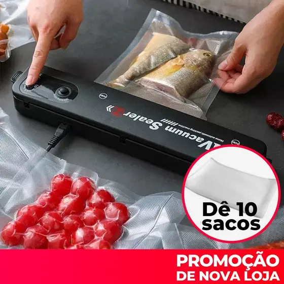 Seladora a vacuo de Alimentos Doméstica Bivolt Hermética JORGE 110V/220V