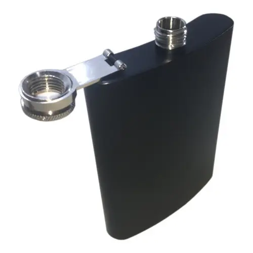 Cantil De Bolso Inox 224ml Black Cantil