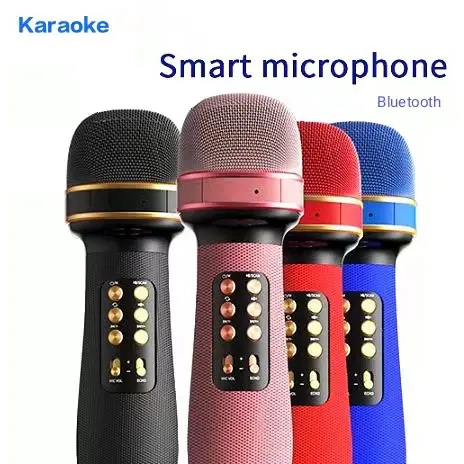 Microfone Karaoke Bluetooth Fm Usb com Caixa de som Rádio Marca XTRAD