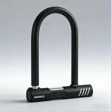 Trava Em U Cadeado Moto E Bike Antifurto Aço Carbono Reforçado Chave Curva 200x130mm com 2 Chaves