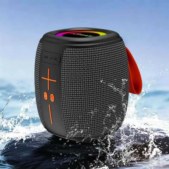 Caixa de Som Portátil Bluetooth 50W TWS LED/USB/SD/FM com Graves Potentes