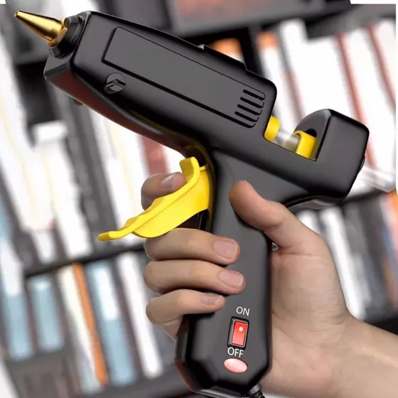 Pistola de Cola Quente Grande 60w 127V/220V - Ferramenta Ideal para Artesanato com Secagem Rápida