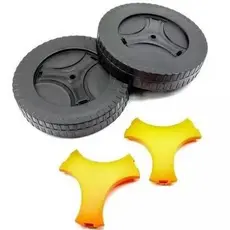 Kit Rodas Com Calotas Lavadora Jacto 6500 6800 7000-original g