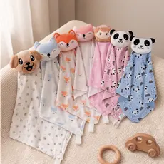Naninha com Prendedor de Chupeta Meu Amigo Paninho Fofinha Bichinho Menina Menino para Bebê