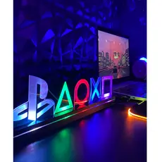 Luminária Decorativa Gamer Playstation Xbox Símbolos