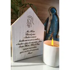 Quadro Casinha de oração - AVE-MARIA