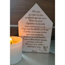 Quadro Casinha de Oração - Pai Nosso Luterano