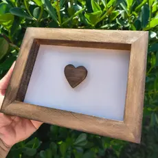 Quadro Decorativo com Moldura Rústica - PALAVRAS