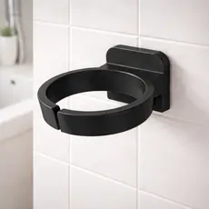 Suporte Porta Secador de Cabelo Parede Universal Prático Moderno Banheiro Salão