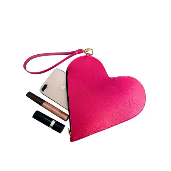 Bolsa De Mao Coraçao Feminina Simples e Elegante Bolsas Clutches