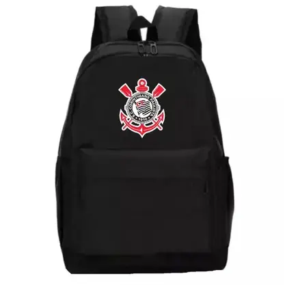 Mochila Escolar/Trabalho Cabe Caderno 10 Matérias e Notebook Times Brasileiros Serie A