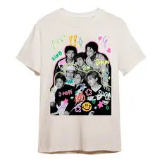 Camiseta Algodão Suga Jimin J-hope K- Pop Arte Bts unissex infantil e adulto