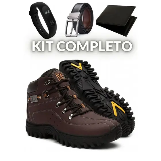 Bota Caterpillar Masculina Em Couro