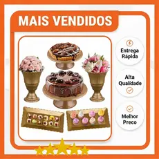 Kit Festa 6 Peças, Vaso + Boleira + Bandeja Decoração Doces
