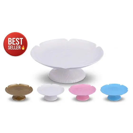 2 Boleira Flor - Suporte para Bolo - Bandeja para Doces - 23cm - Decoração