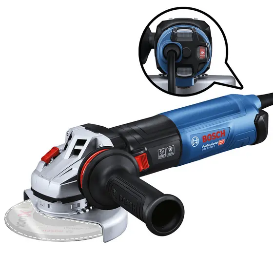 Esmerilhadeira GWS 17-125 S Bosch 1700W Controle de Velocidade 5" de 220V