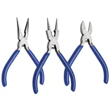 Kit Alicates para Bijuteria Tramontina Bico Meia Cana, Redondo e Corte Diagonal 43408/120