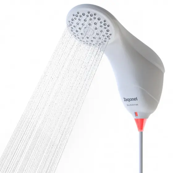 Ducha Sublime Zagonel com LED Controle de Temperatura Chuveiro Elétrico