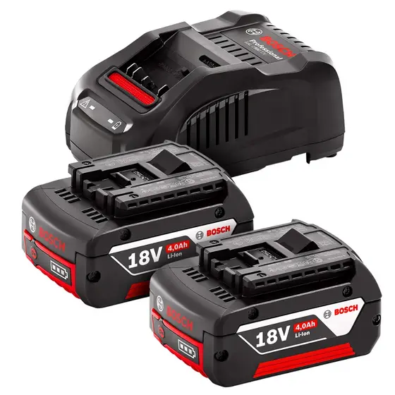 Kit 2 Baterias 18V Bosch 4,0Ah + Carregador GAL 1880 CV Starter Kit