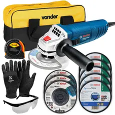Kit Esmerilhadeira GWS 850 Bosch 850W + Bolsa e Discos