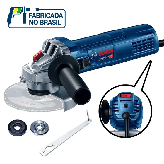 Esmerilhadeira GWS 9-125 S Bosch 900W Controle Velocidade