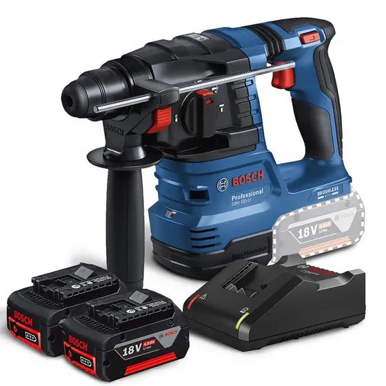 Martelete GBH 185-LI Bosch 18V Brushless com 2 Baterias