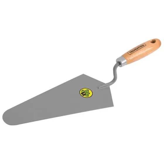 Colher de Pedreiro 10" Tramontina em Aço com Cabo de Madeira 77350/105