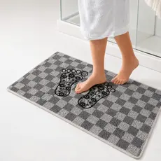 Kit 5/10 Tapete Para Banheiro Toalha de Piso Atoalhado 5 ou 10 Unidades Tapete Pezinho Estampado