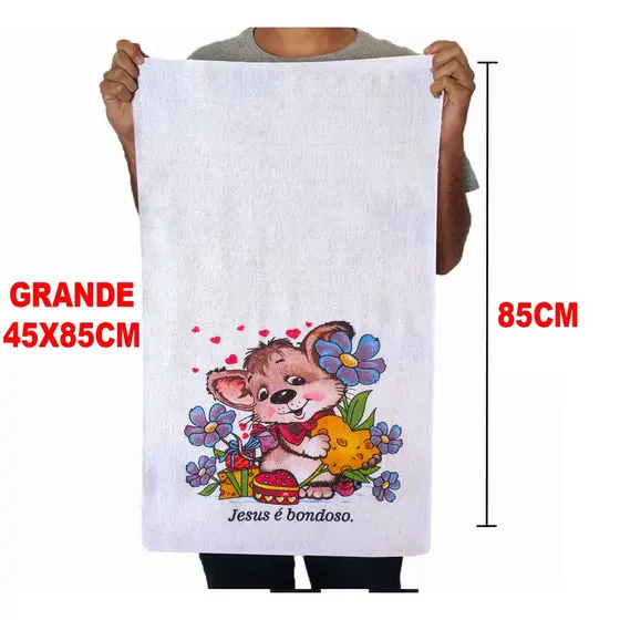 Kit 10 Pano De Prato Gigante 45x85 De Cozinha Estampado Algodão