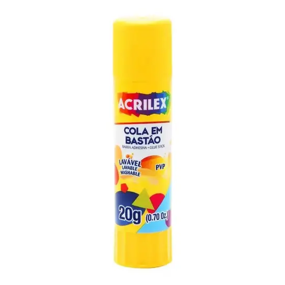 Cola em Bastão, Acrilex 20 grs, Pacote de 6un - ACRILEX