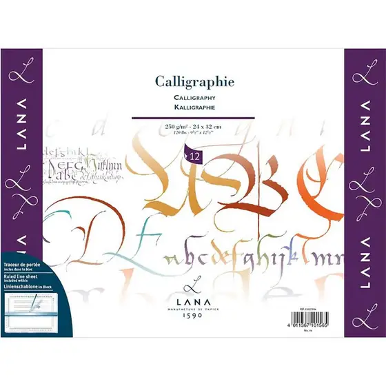 Bloco Caligrafia Hahnemuhle Lana 250 g 024 x 032 cm 012 Fls 15 027 984 15 027 984