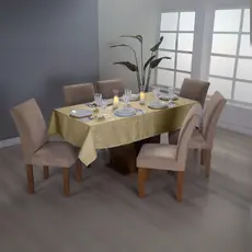 Toalha de Mesa Luxo Jacquard para Jantar e Cozinha 2,70 x 1,40