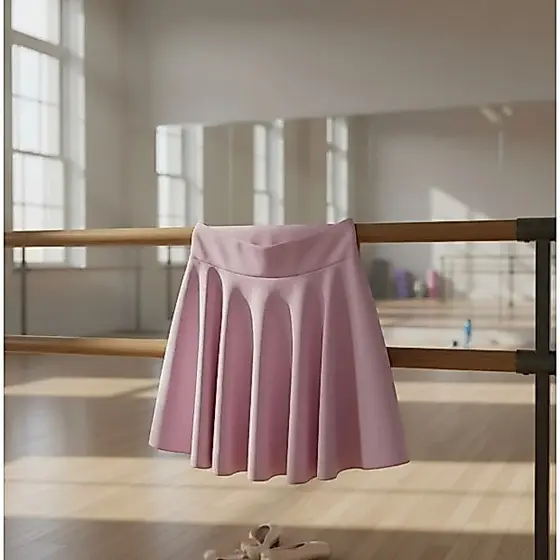 Saia com cós para ballet - helanca light dança ballet infantil envio imediato