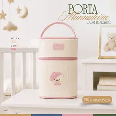 Porta Mamadeira de Ursinho Térmico Impermeável Luxo Luender Baby