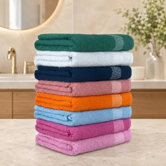Kit 10 Toalhas de Banho 62x110cm Premium 100% Algodão Toque Aveludado Macias Absorventes e Luxo