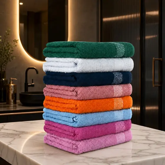 Kit 5 Toalhas de Banho Spa Premium 62x110cm 100% Algodão Super Macias Alta Absorção e Conforto