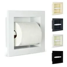 Nicho Porta Papel Higiênico Papeleira Embutir de Parede Suporte Papel Higienico Banheiro