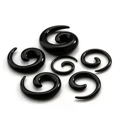 Kit 12 Alargadores Acrílico Espiral Caracol Expansor De Orelha