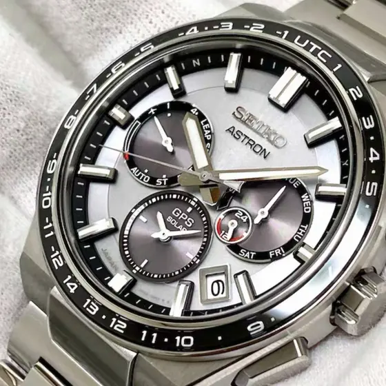 Relógio Seiko Astron Series 100 % Original Com Pulseira De Aço À Prova D'água Para Quartzo Empresarial Masculino