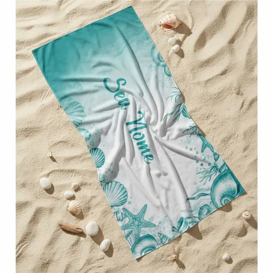 Canga Saída de Praia e Piscina Personalizada com Nome