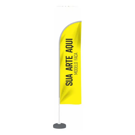 Wind Banner Bandeira Vento Dupla Face 2m Tecido + Haste