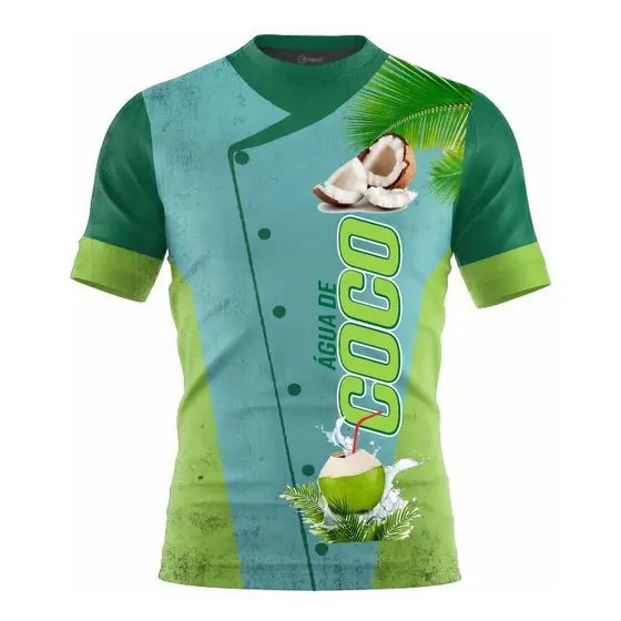 Uniforme Camiseta Agua De Coco Praia Pronta Entrega Top