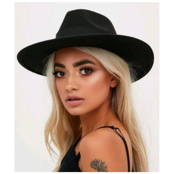 Chapéu Fedora Aba Média Feminino Masculino Clássico Vintage  Top