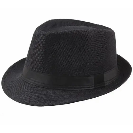 Chapéu Fedora Masculino Festival Lolapalooza Aba Média Preto Clássico